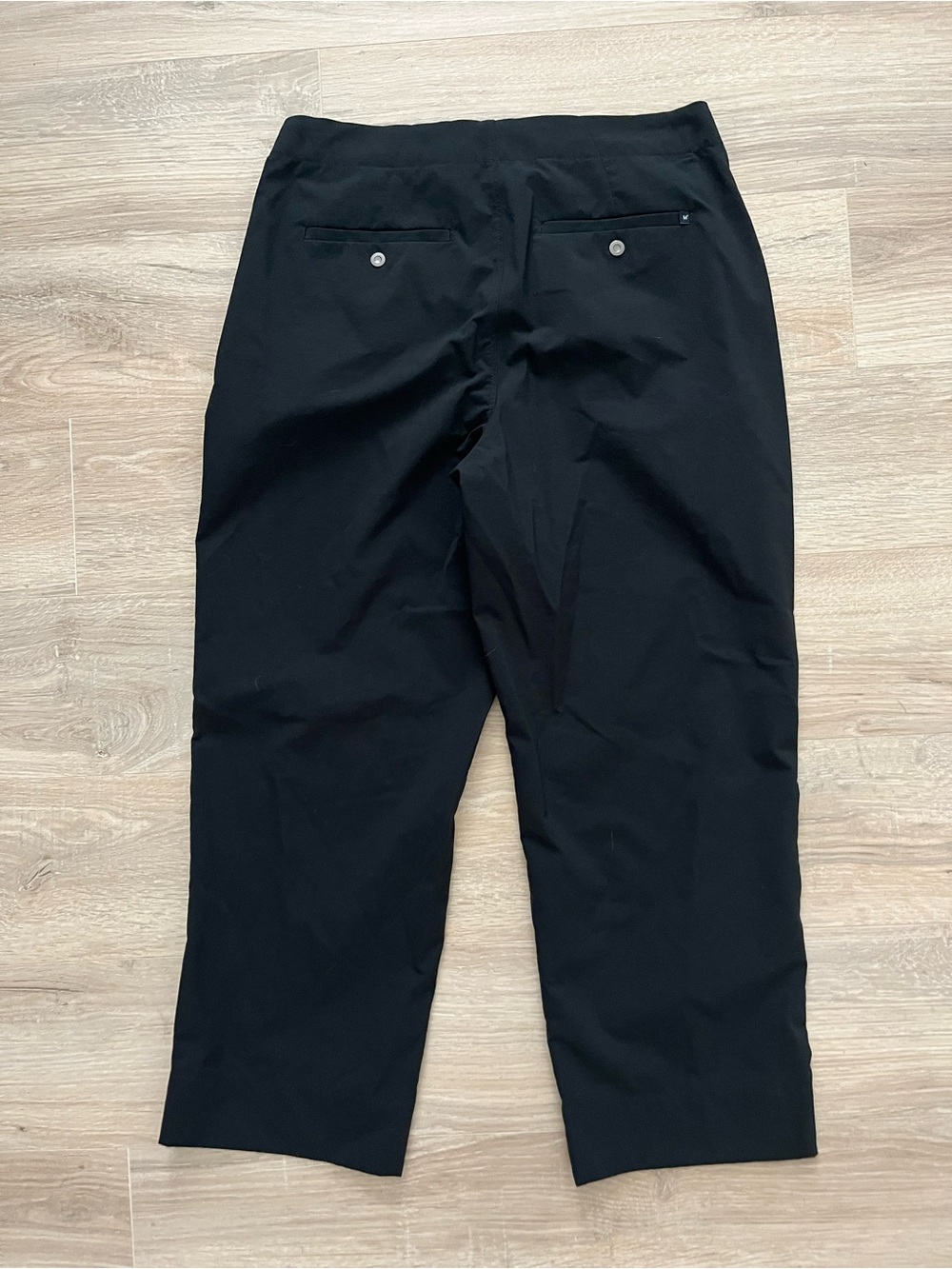 Ministry of Supply Women’s Dark Blue Grey Straight Leg Capri Trouers - Size 4 - Picture 5 of 6